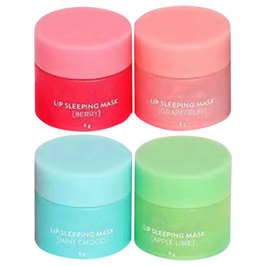 4Pcs Lip Sleeping Masque Nourishing Moisturizing Sleep Lip Masque Moisturizing Nourish Lip Balm Fade Lip Lines Lip Care Lip Mask