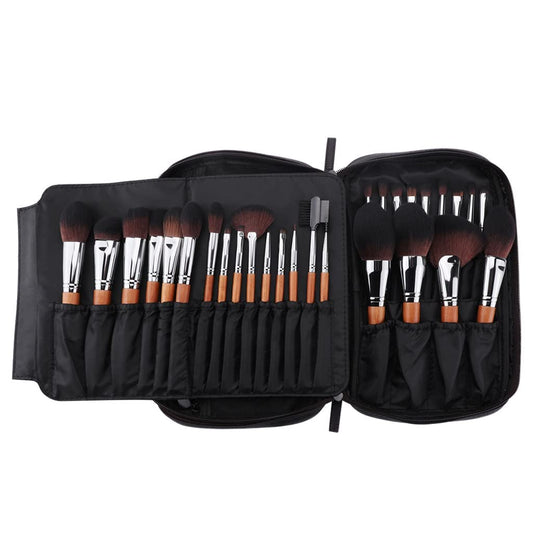 28Pcs Makeup Brushes Set Pro Powder Blusher Foundation Eye Shadow Make up Brushes Cosmetics Brush Kit with PU Leather Case