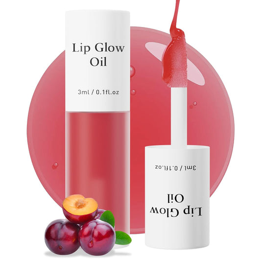 Hydrating Lip Glow Oil, Moisturizing Lip Plumper Gloss, Transparent Plumping Lip Gloss, Lip Oil, Lip Balm for Lip Care and Dry Lips