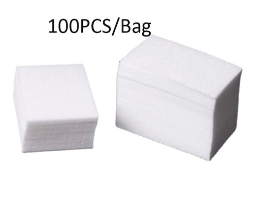 100/200/300PCS Lint Free Nail Wipes, Glue Wipes, Absorbent Soft Non-Woven 200Pc Lint- Free Cotton Wipes Nail Polish Remover Wipe